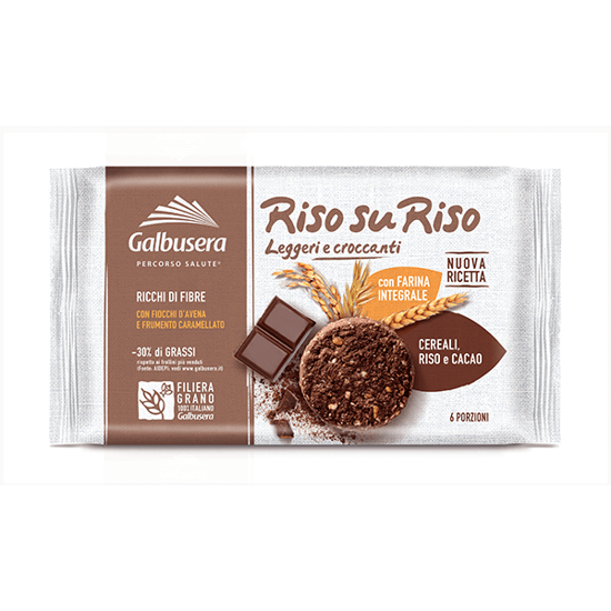 Galbusera RisosuRiso biscotto con riso, cacao e cioccolato  220g