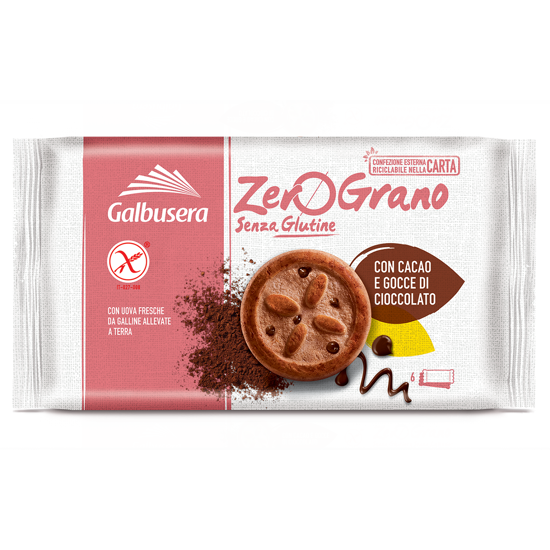 ZeroGrano Gocce di cioccolato Gluten e Lactose free - Shop Galbusera